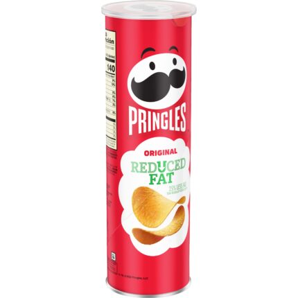 Pringles, Reduced Fat Original Potato Chips, Case Of 14, 4.9 Oz