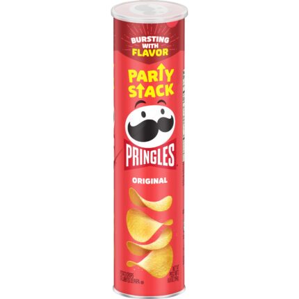 Pringles, Potato Crisps Chips Snacks On The Go Party Stack Original, Case Of 14, 6.8 Oz
