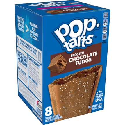 Kellogg'S, Pop Tarts Frosted Chocolate Fudge Toaster Pastries, Case Of 12, 13.5 Oz