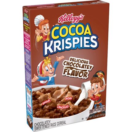 Kellogg'S, Cocoa Krispies With Chocolate Flavor Cereal, Case Of 10, 12.6 Oz