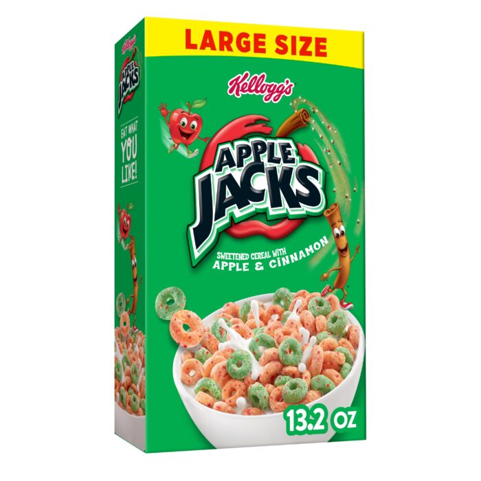 Kellogg'S, Apple Jacks And Cinnamon Cereal, Case Of 10, 13.2 Oz - Image 1