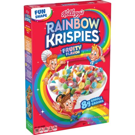 Kellogg'S, Rainbow Krispies Fruity Flavor Cereal, Case Of 10, 11.1 Oz