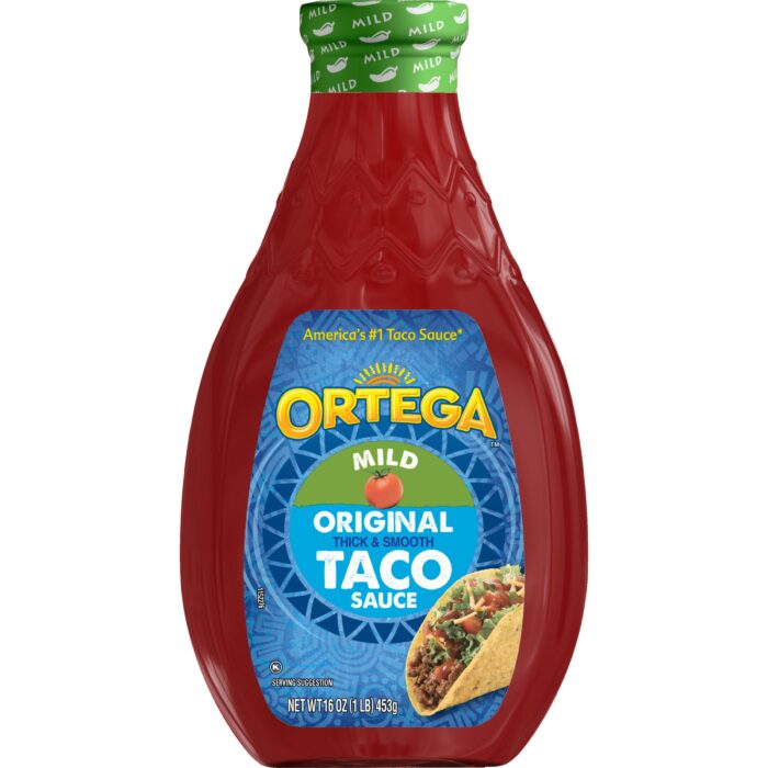 Ortega, Mild Original Thick & Smooth Taco Sauce, Case Of 12, 16 Oz - Image 1