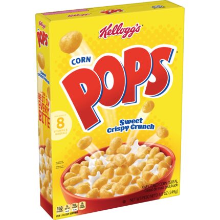 Kellogg'S, Corn Pops Cereal, Case Of 18, 8.8 Oz