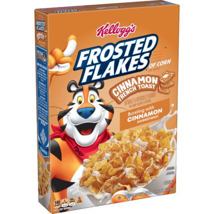 Kellogg'S, Frosted Flakes Cinnamon French Toast Breakfast Creal, Case Of 12, 11.6 Oz