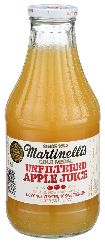 Martinelli'S, Martin Unfiltered Apple Juice, Case Of 6, 33.8 Oz