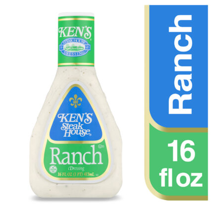Kens, Steak House Ranch Salad Dressing, Case Of 6, 16 Fl Oz