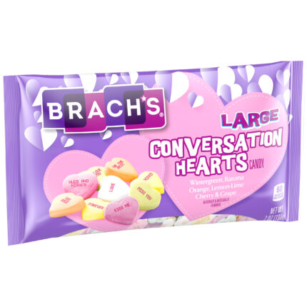 Brach'S, Large Conversation Hearts Candy, Case Of 24, 7 Oz