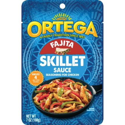 Ortega, Skillet Sauce Fajita Seasoning For Chicken, Case Of 6, 7 Oz