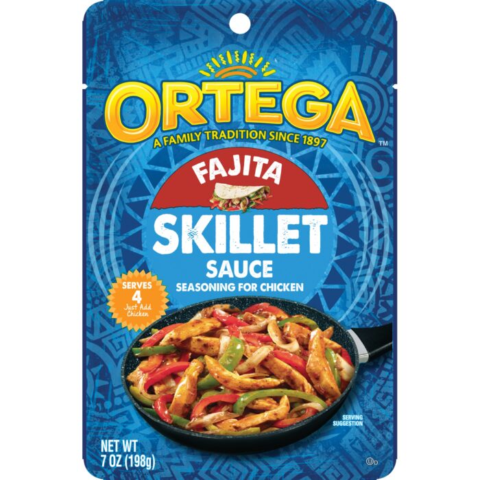 Ortega, Skillet Sauce Fajita Seasoning For Chicken, Case Of 6, 7 Oz - Image 1