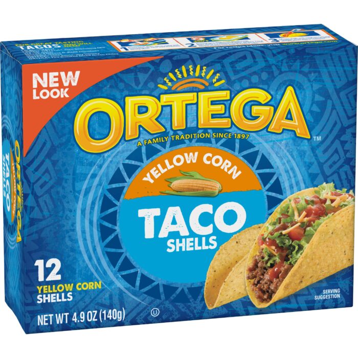 Ortega, Yellow Corn Taco Shells 12 Ct, Case Of 6, 4.9 Oz - Image 1