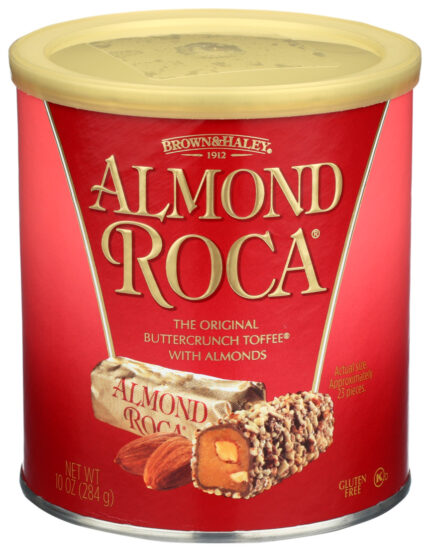 Brown&Haley, Almond Roca Buttercrunch Toffee With Almonds, Case Of 9, 10 Oz