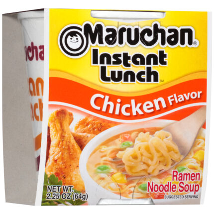 Maruchan, Instant Chicken Flavor Ramen Noodle Soup, Case Of 12, 2.25 Oz
