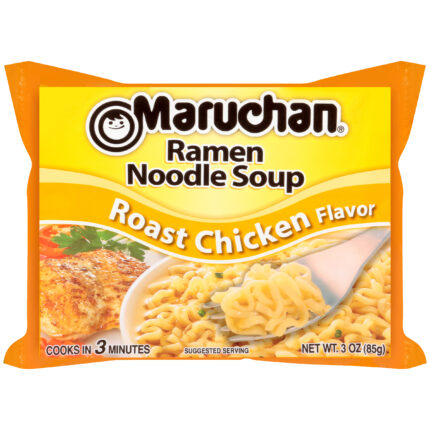 Maruchan, Ramen Noodle Soup Roasted Chicken, Case Of 24, 3 Oz