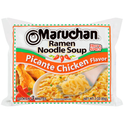 Maruchan, Ramen Noodle Picante Chicken Flavor Soup, Case Of 24, 3 Oz