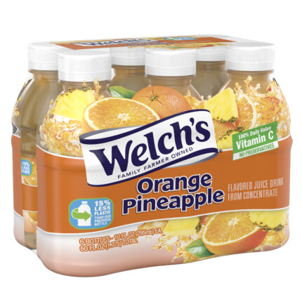 Welch'S, Orange Pineapple Juice Drink 6 Ct/ 10 Fl Oz, Case Of 4, 60 Fl Oz
