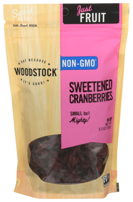Wodstk Cranberries,Sweetened 8.5 Oz