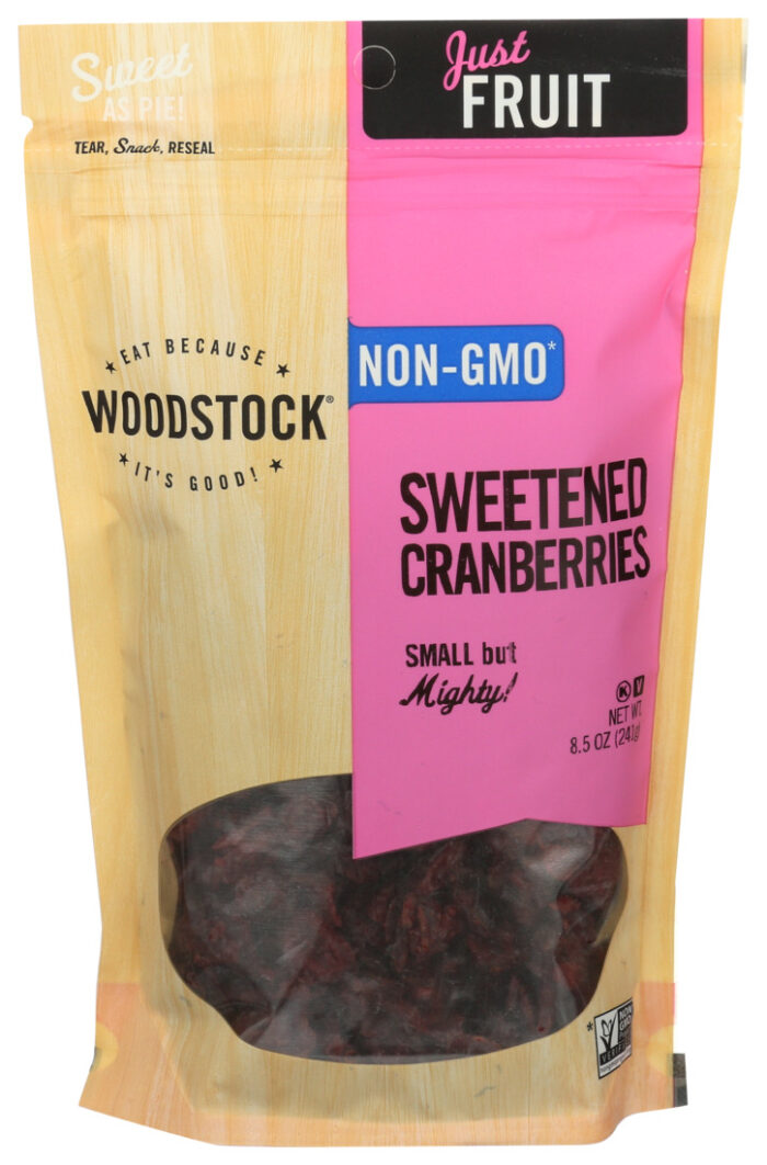 Wodstk Cranberries,Sweetened 8.5 Oz - Image 1