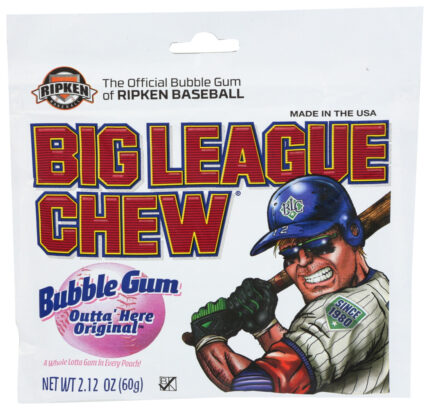 Big Leagu, Chew Bubble Gum Original, Case Of 12, 2.12 Oz