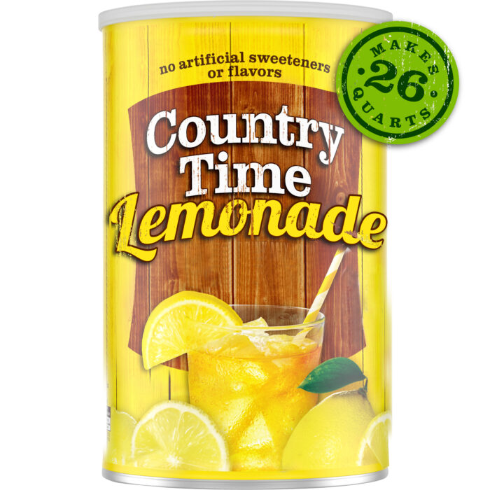 Country Time, Lemonade Drink Mix Canister, Case Of 6, 63 Oz - Image 1