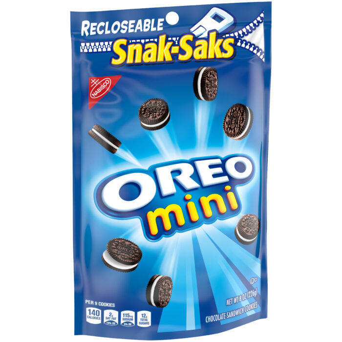 Oreo,  Mini Snack Sacks Chocolate Sandwich Cookies, Case Of 12, 8 Oz - Image 1