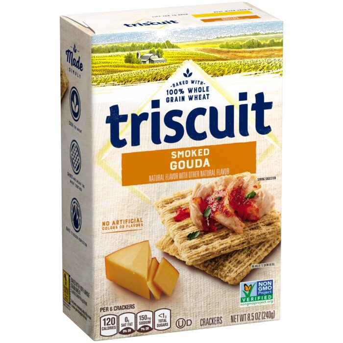 Triscuit , Smoked Gouda Whole Grain Wheat Crackers, Case Of 6, 8.5 Oz - Image 1