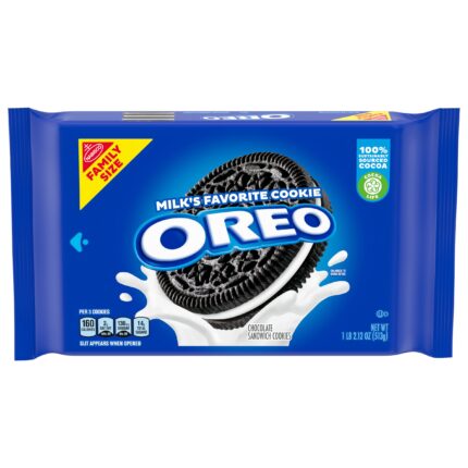 Oreo, Chocolate Sandwich Cookies Family Size, Case Of 12, 18.12 Oz
