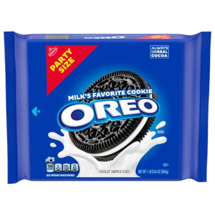 Oreo, Original Chocolate Sandwich Cookies Party Size, Case Of 8, 24.16 Oz