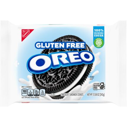 Oreo, Gluten Free Chocolate Sandwich Cookies, Case Of 12, 12.08 Oz