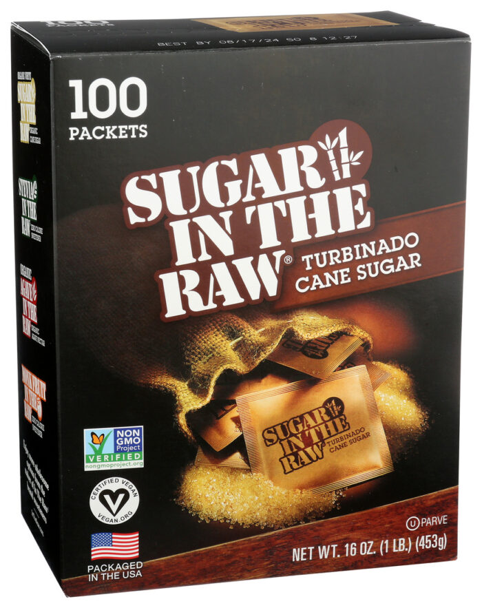 Inraw Sugar In The Raw,Packets 100 Pk - Image 1