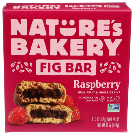 Natbak Fig Bar,Raspberry,Ww 6/2 Oz
