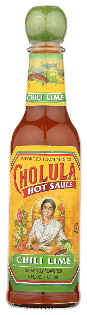 Cholula, Hot Sauce Chili Lime, Case Of 12, 5 Fl Oz