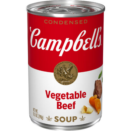 Campbell'S, Condensed Vegetable Beef Soup, Case Of 12, 10.5 Oz