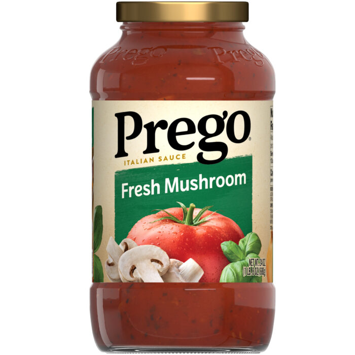 Prego, Fresh Mushroom Italian Sauce, Case Of 12, 24 Oz - Image 1