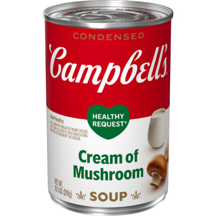 Campbell'S, Condensed Cream Of Mushroom Soup, Case Of 12, 10.5 Oz