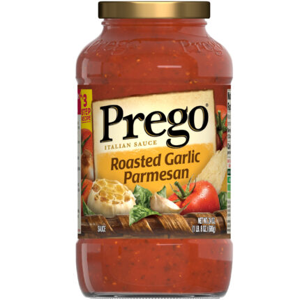 Prego, Roasted Garlic Parmesan Italian Sauce, Case Of 12, 24 Oz