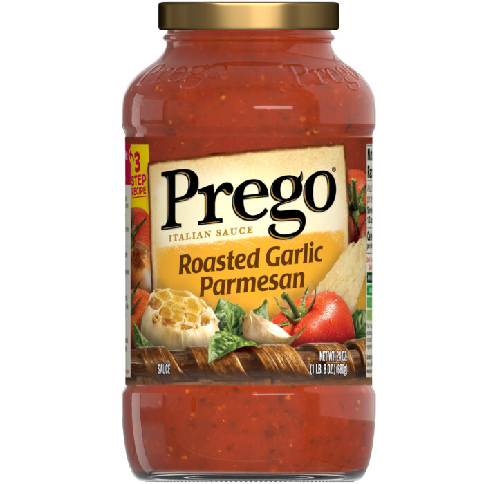 Prego, Roasted Garlic Parmesan Italian Sauce, Case Of 12, 24 Oz - Image 1