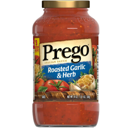 Prego, Roasted Garlic And Herb Italian Sauce, Case Of 12, 24 Oz