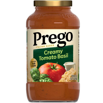Prego, Creamy Tomato Basil Italian Sauce, Case Of 6, 23.5 Fl Oz