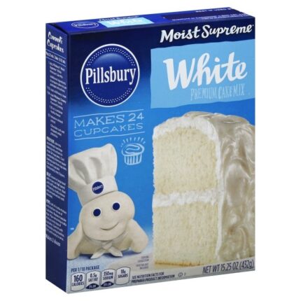 Pillsbury, Moist Supreme White Cake Mix, Case Of 12, 15.25 Oz