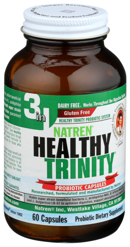 Natren Healthy Trinity,Dairy/Fr 60 Cap