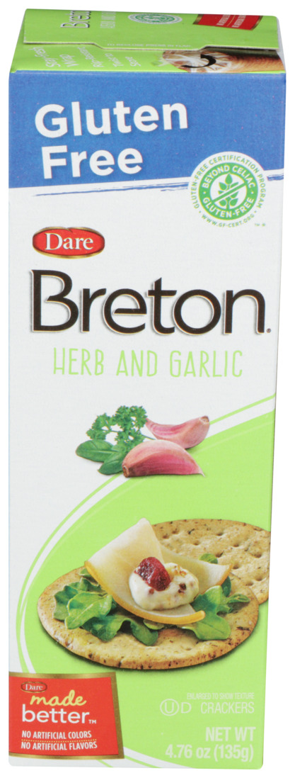 Breton Cracker,Herb & Grlc,Gf 4.76 Oz