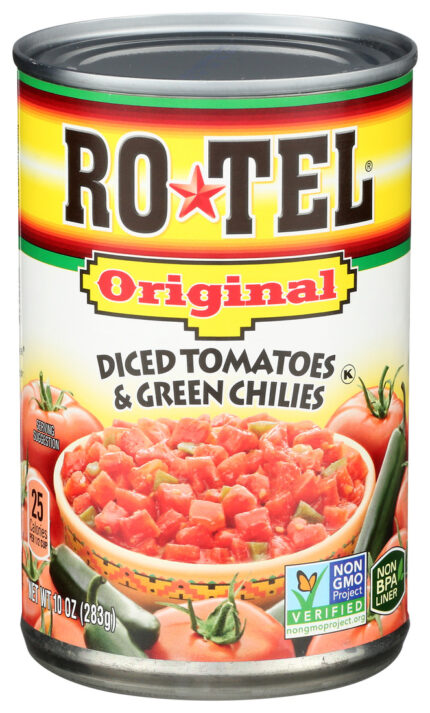 Rotel, Tomatoes With Green Chilies Original, Case Of 24, 10 Oz