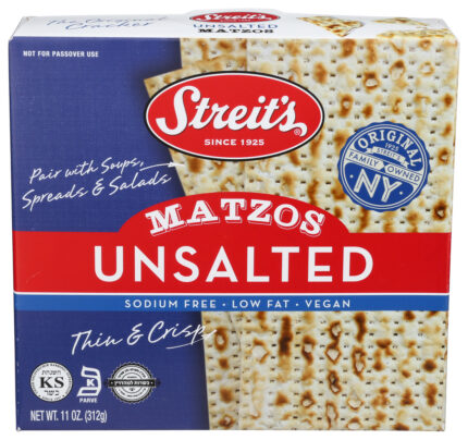 Streit Matzo,Unsalted 11 Oz