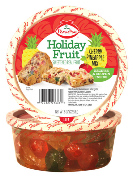 Paradise, Candied Cherry Pineapple Mix, Case Of 12, 8 Oz