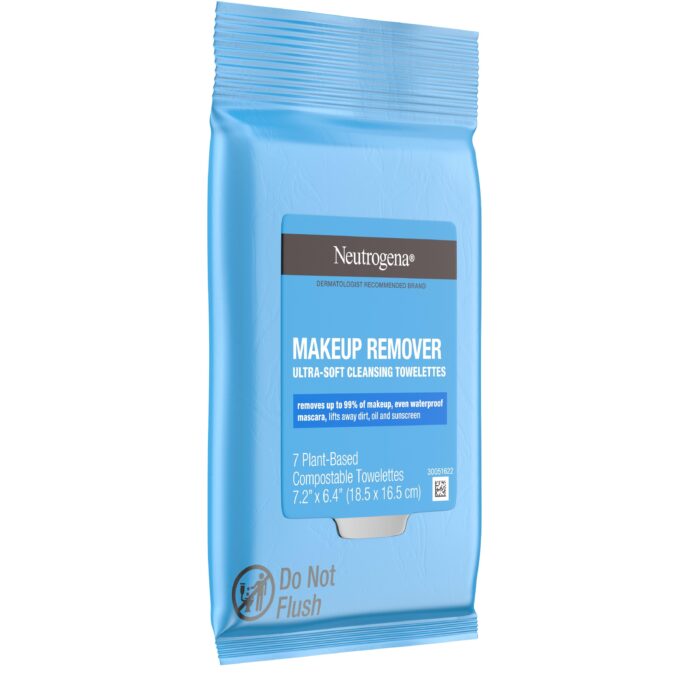 Neutrogena, Makeup Remover Cleansing Towelettes Travel Pack, Case Of 8, 7 Ct - Image 1