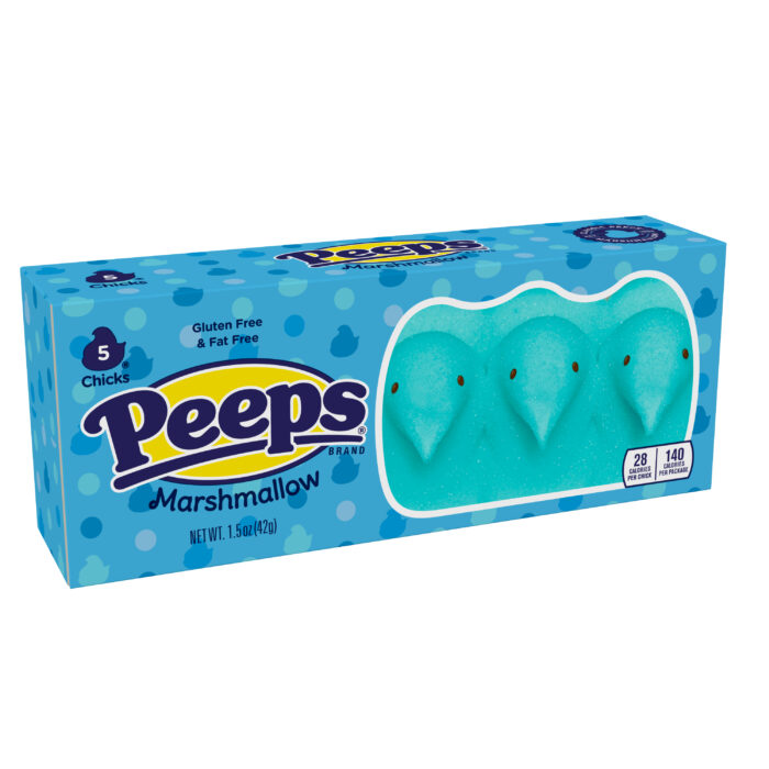 Peeps, Blue Marshmallow Chicks, Case Of 24, 1.5 Oz - Image 1