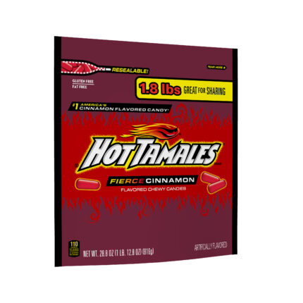 Hot Tamales, Fierce Cinnamon Chewy Candy, Case Of 6, 28.8 Oz