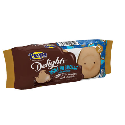 Peeps, Delights Double Hot Chocolate Chicks Dipped In Decadent Dark Chocolate, Case Of 24, 1.5 Oz