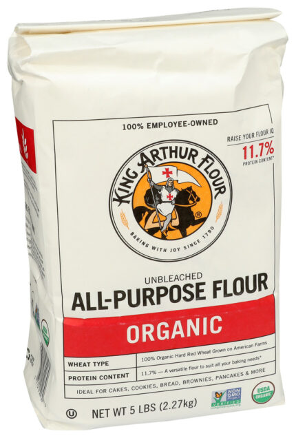 King Arthur Flour, Organic All Purpose Flour, Case Of 6, 5 Lb